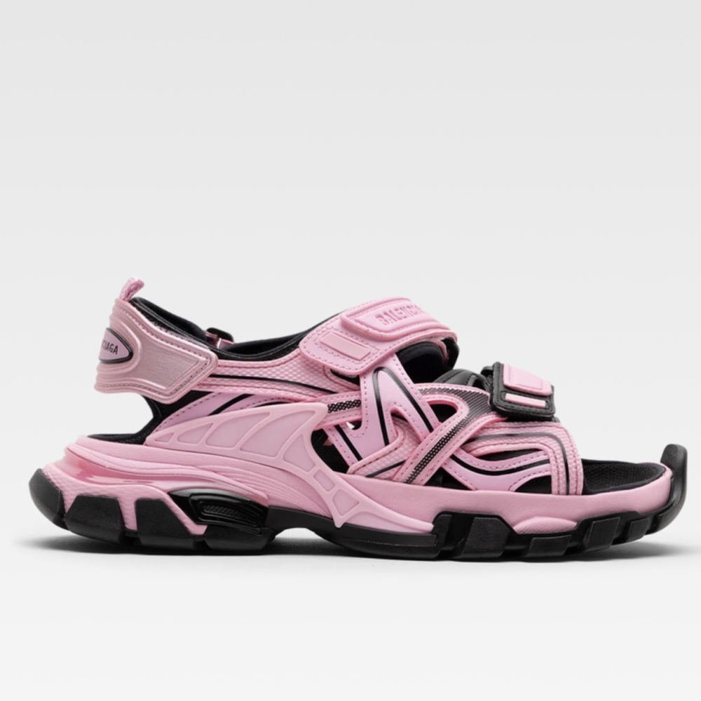 Balenciaga Wmns Track Sandal Pink & Black